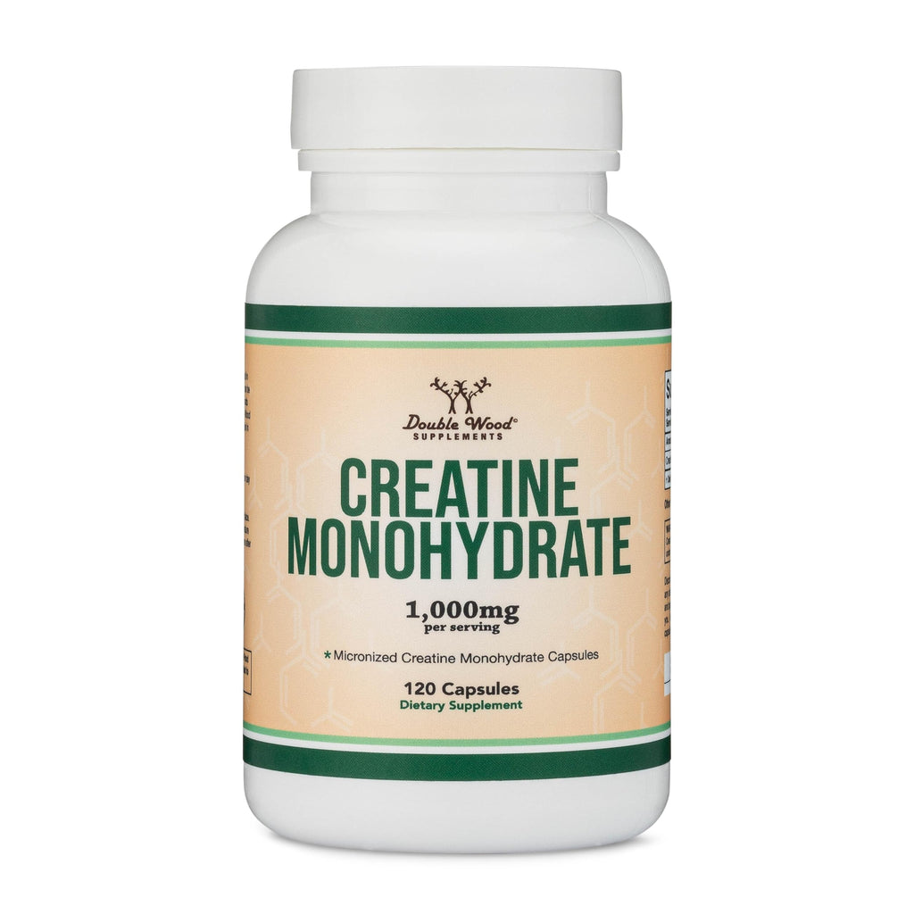 Creatine Monohydrate Capsules 1,000mg Vegan 120 Capsules J39222