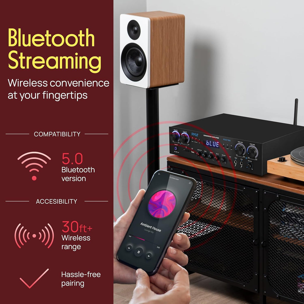 4 Channel 800 Watt Bluetooth Stereo Receiver L23572