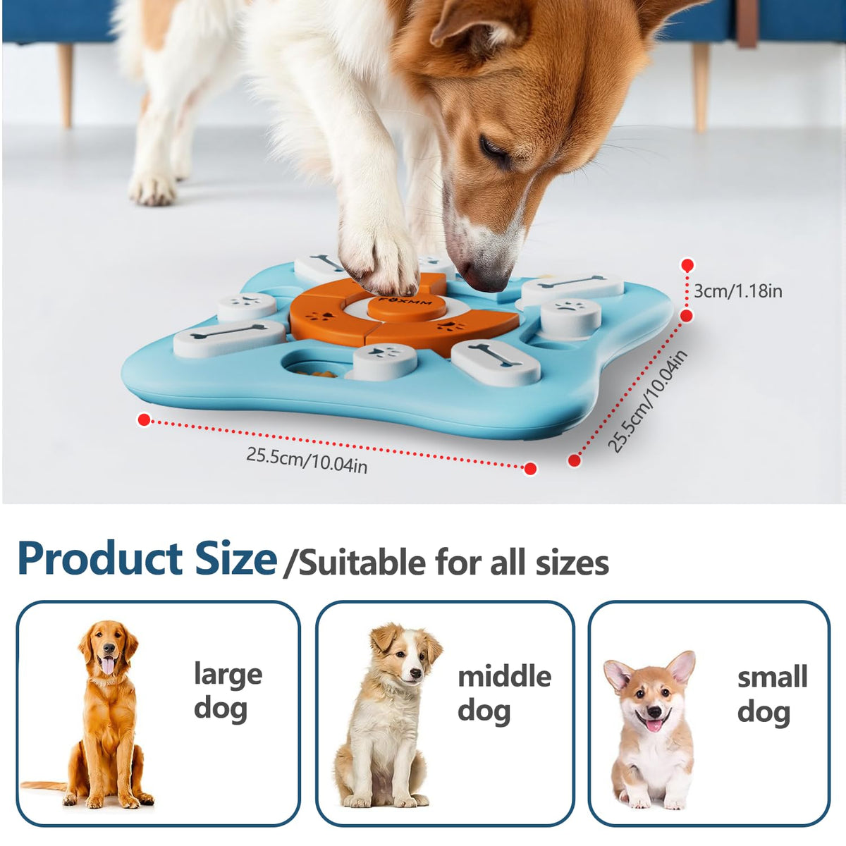 Interactive Dog Treat Puzzle Toys O473675
