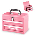 Portable Mini Metal Tool Box with 2 Drawers V699358