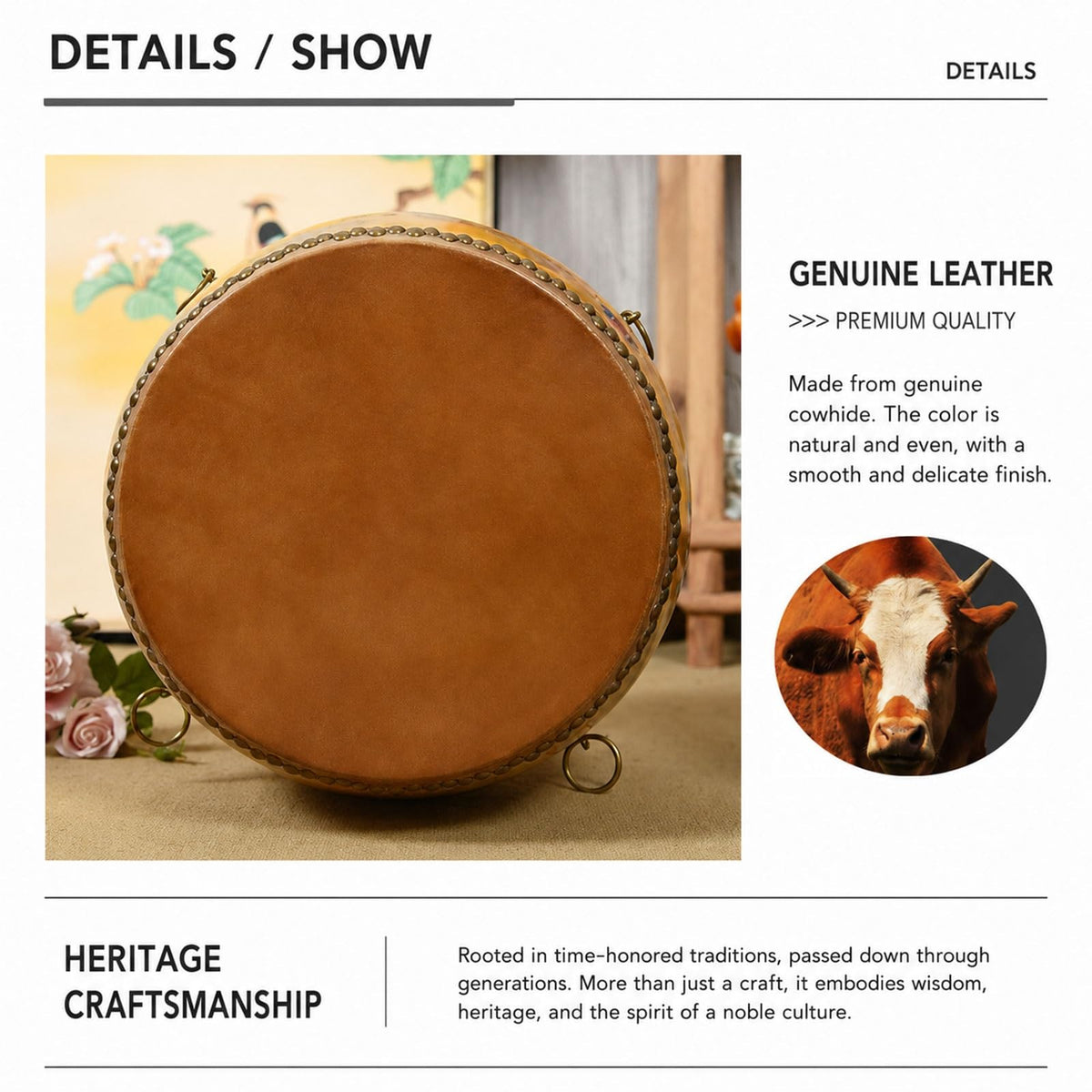 Heavy Duty Solid Wood Round Stool F1497