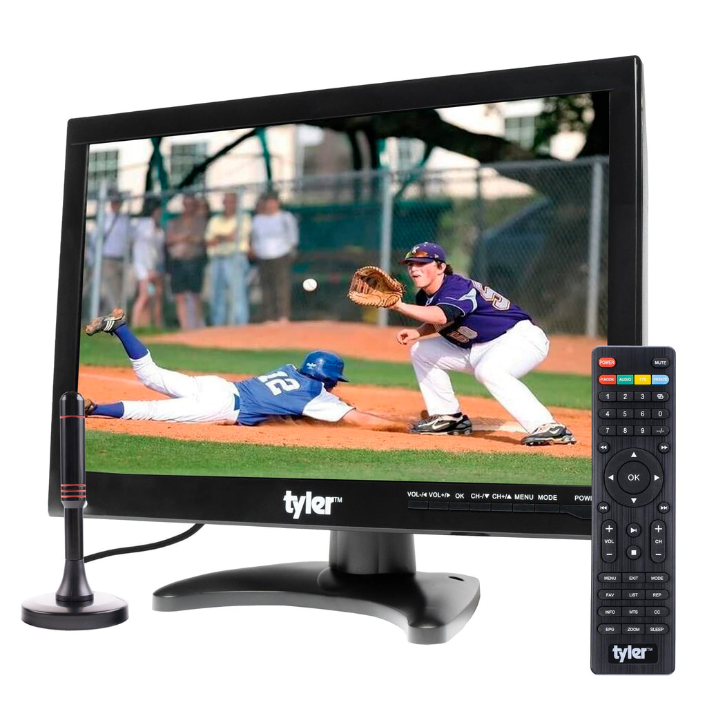 14” Portable LCD TV Monitor 1080P Rechargeable Battery Operated with Remote Control B6782