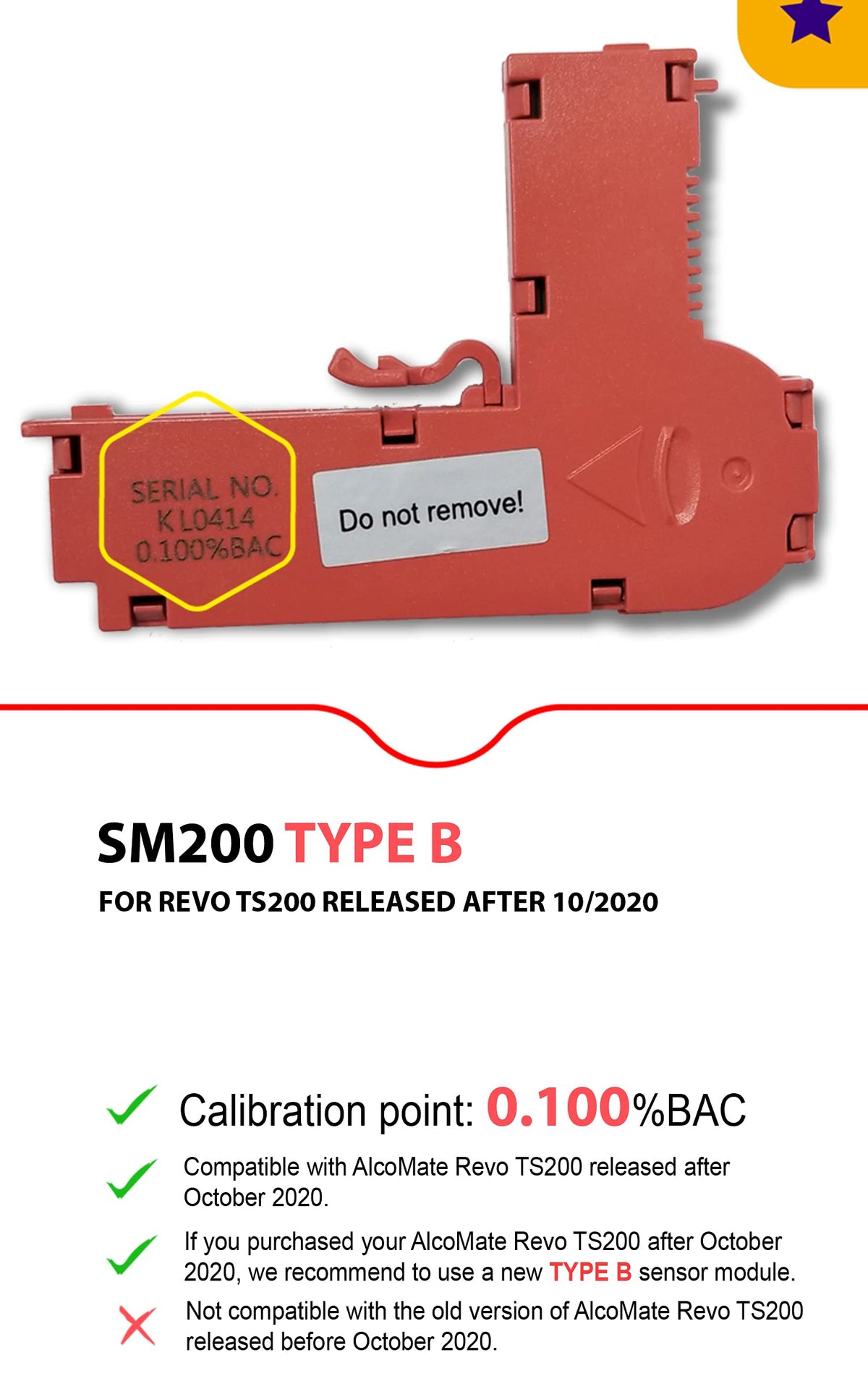 Sensor Module Replacement Type B Y911027