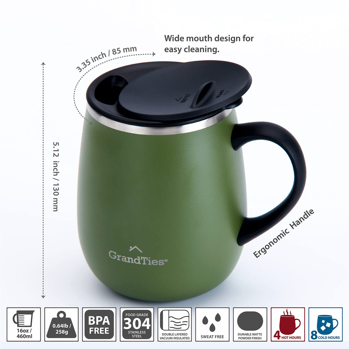 16 oz Insulated Stainless Steel Tumbler 2-Pack C21163