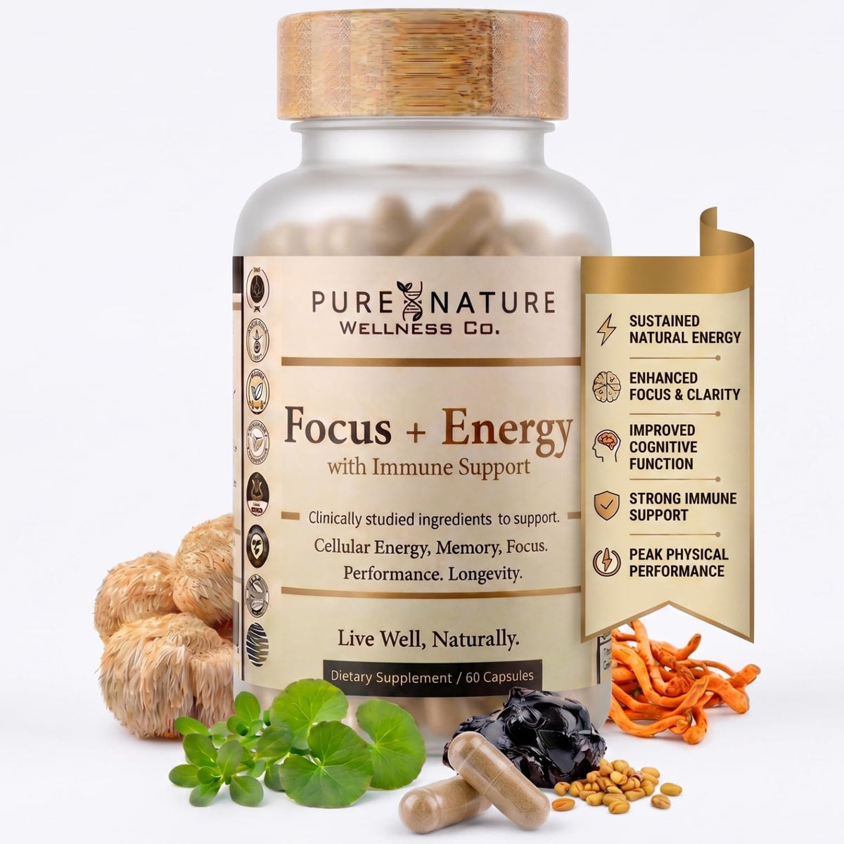 Organic Mushroom Complex Nootropic Y5539