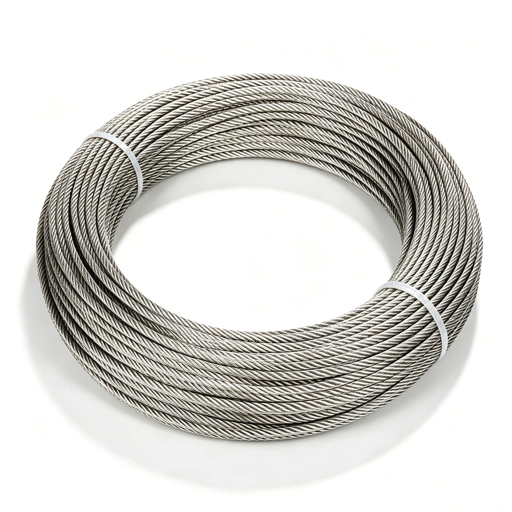 T316 Stainless Steel Wire Rope 1/8" 100 ft Z35590