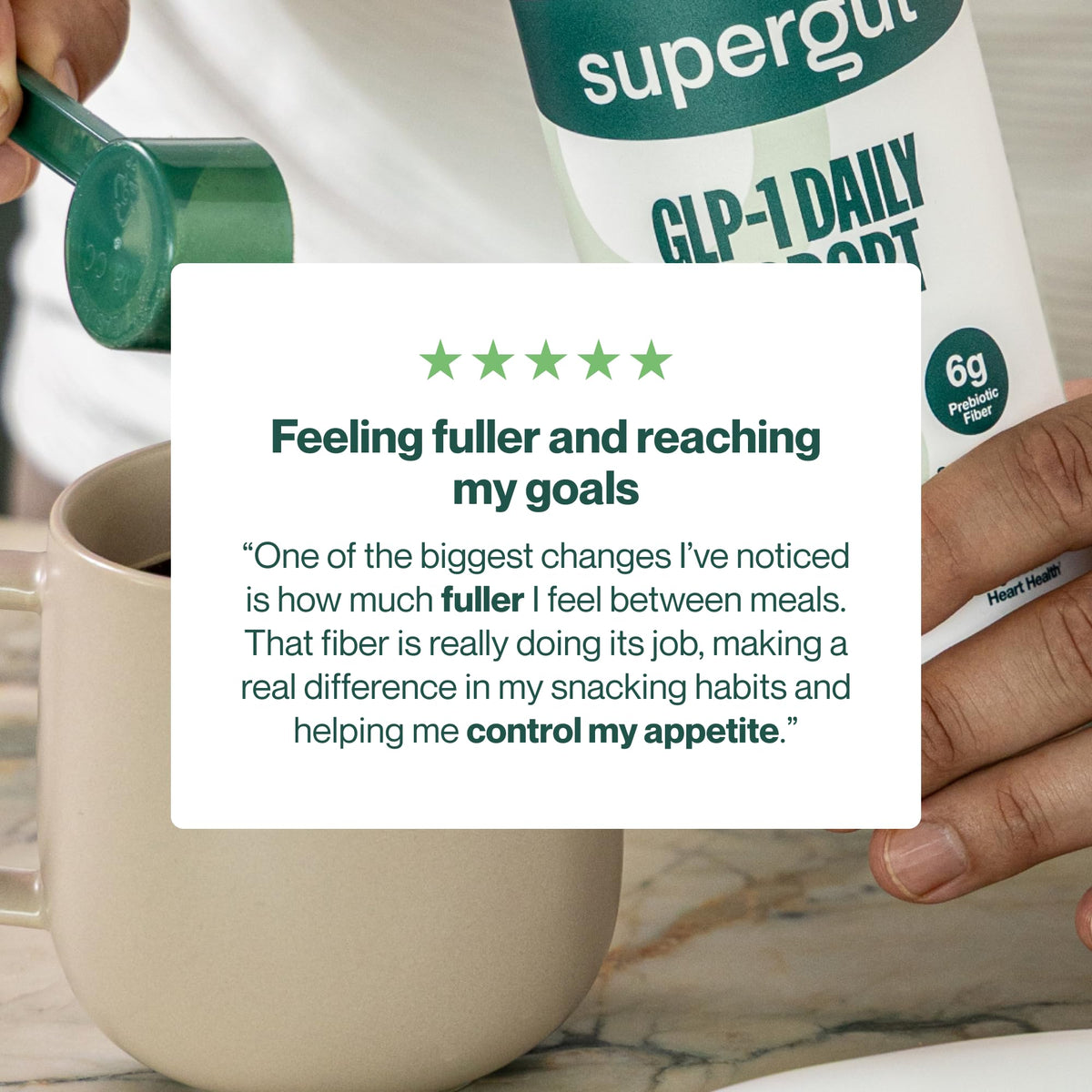 High Fiber GLP-1 Supplement Powder Drink Mix 20 Servings D748