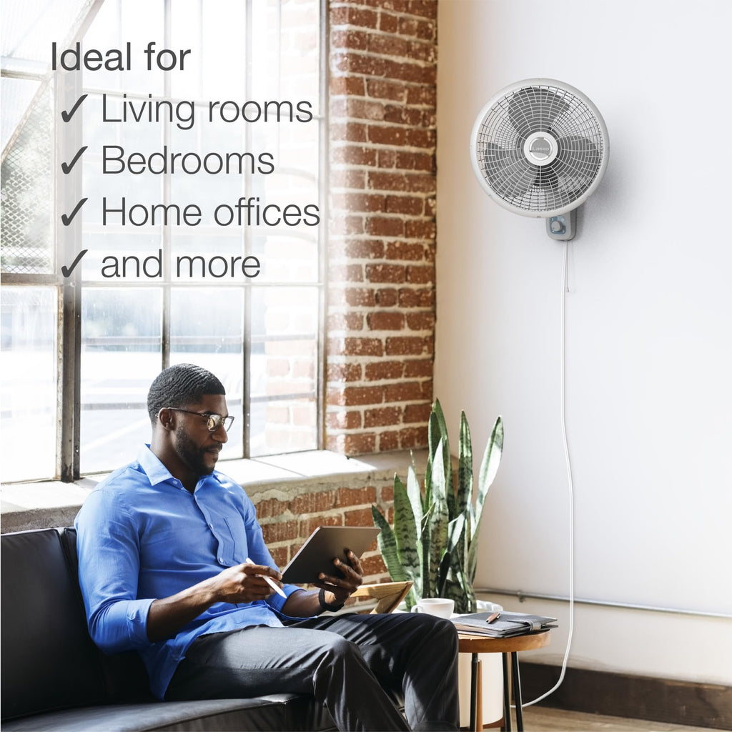 16" 3-Speed Oscillating Wall Mount Fan C66384