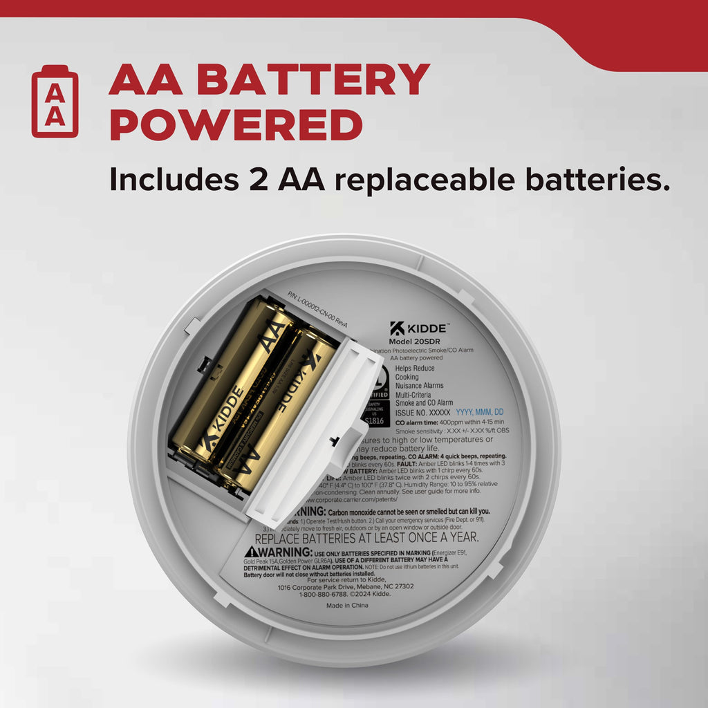 Battery Powered Smoke and Carbon Monoxide Detector N3198