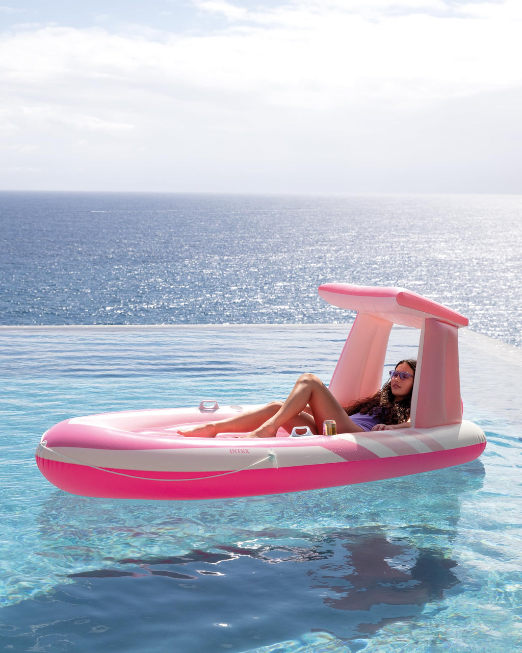 Inflatable Pool Float with 2 Cup Holders D7456