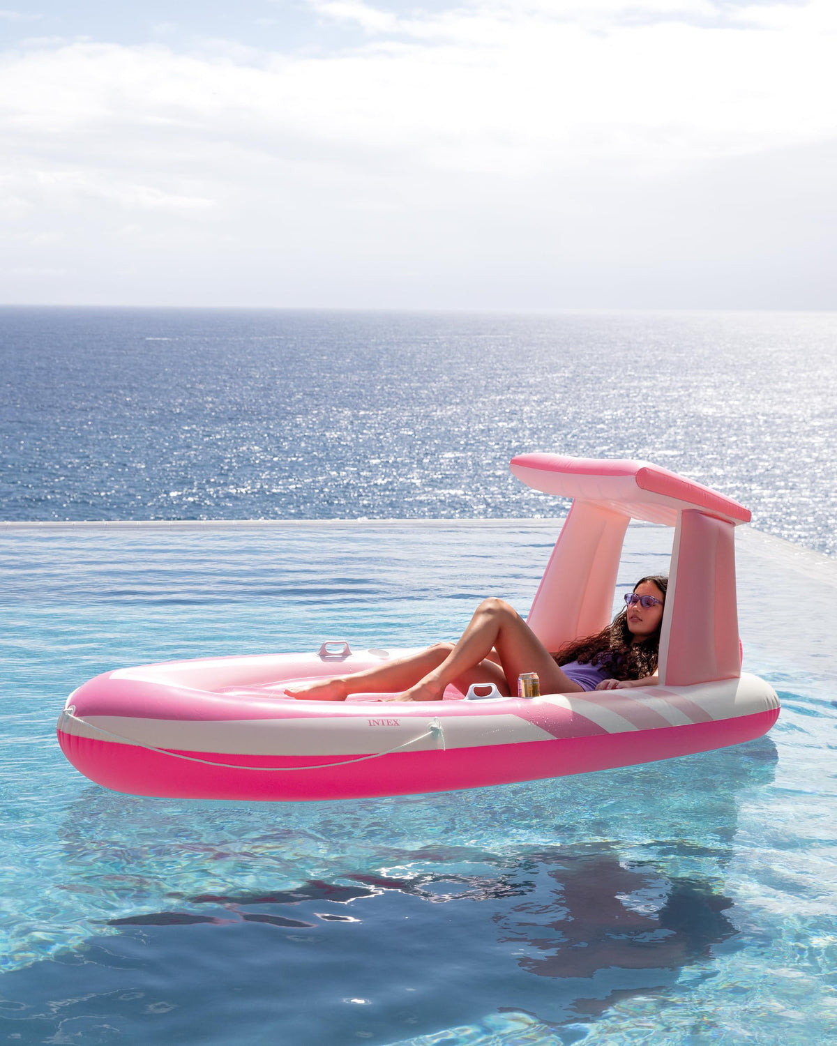 Inflatable Pool Float with 2 Cup Holders D7456
