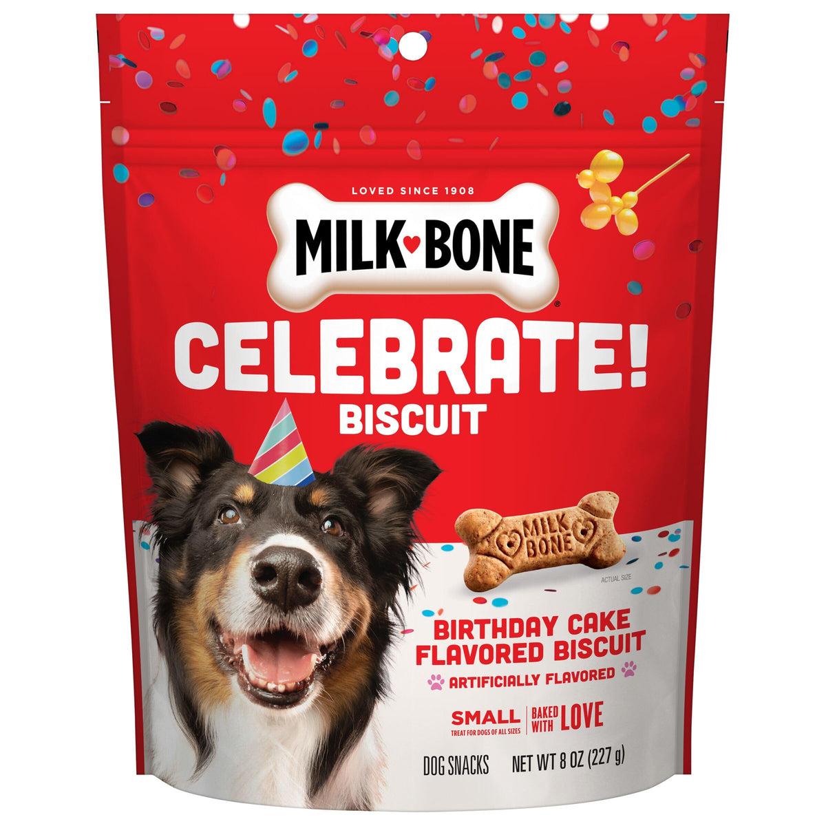 Artificially Flavored Biscuits Small Dog Treats 8 oz Bag Pack of 6 H145915