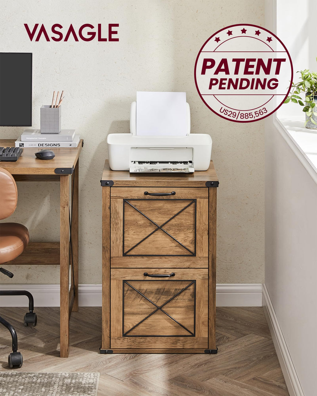 File Cabinet with 2 Drawers C875
