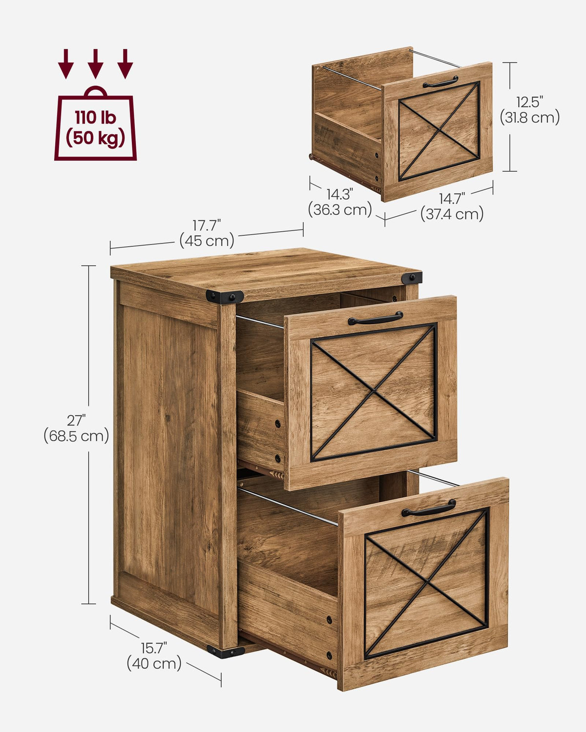 File Cabinet with 2 Drawers C875