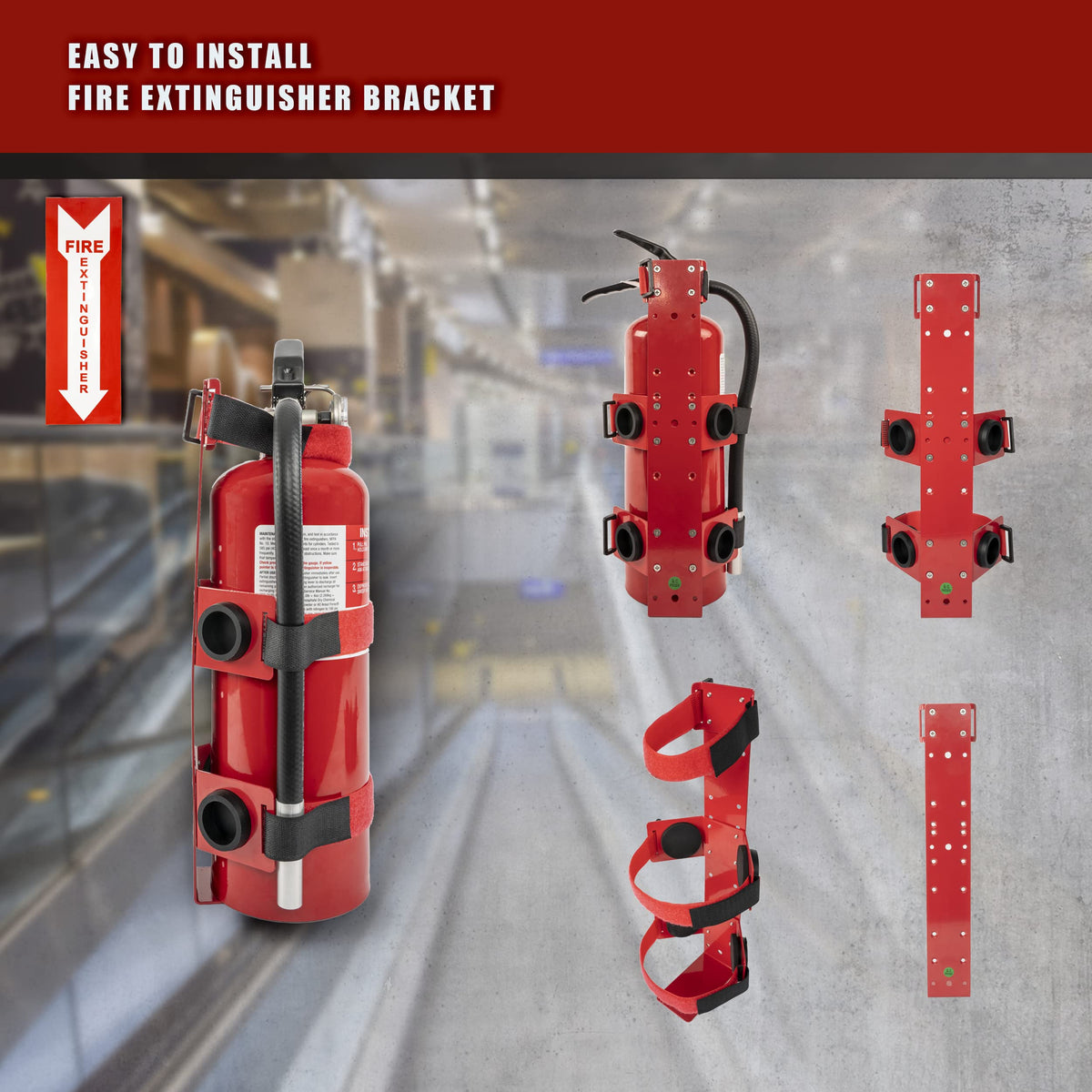 Fire Extinguisher Mounting Bracket for 2.5lb & 5lb Extinguishers U9882