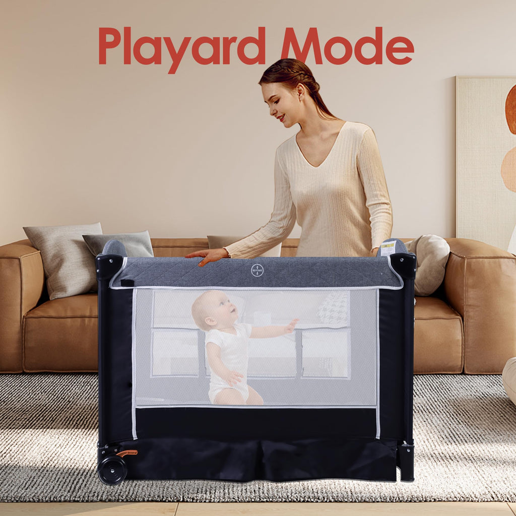 4 in 1 Portable Playard Baby Bassinet A46971