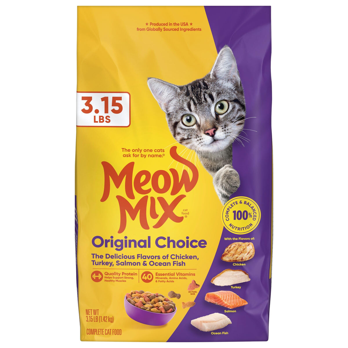 Dry Cat Food 3.15 Pound Bag Q7775