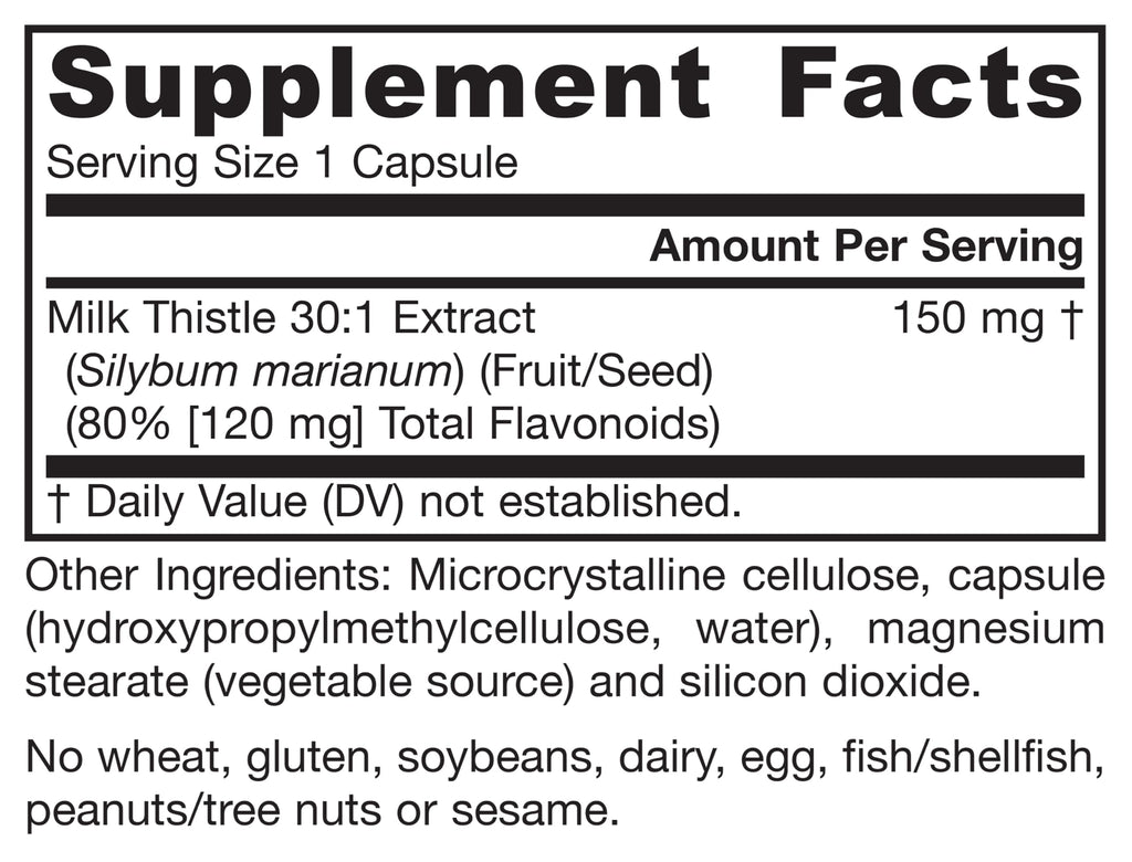 Milk Thistle 150mg 200 Capsules G29143