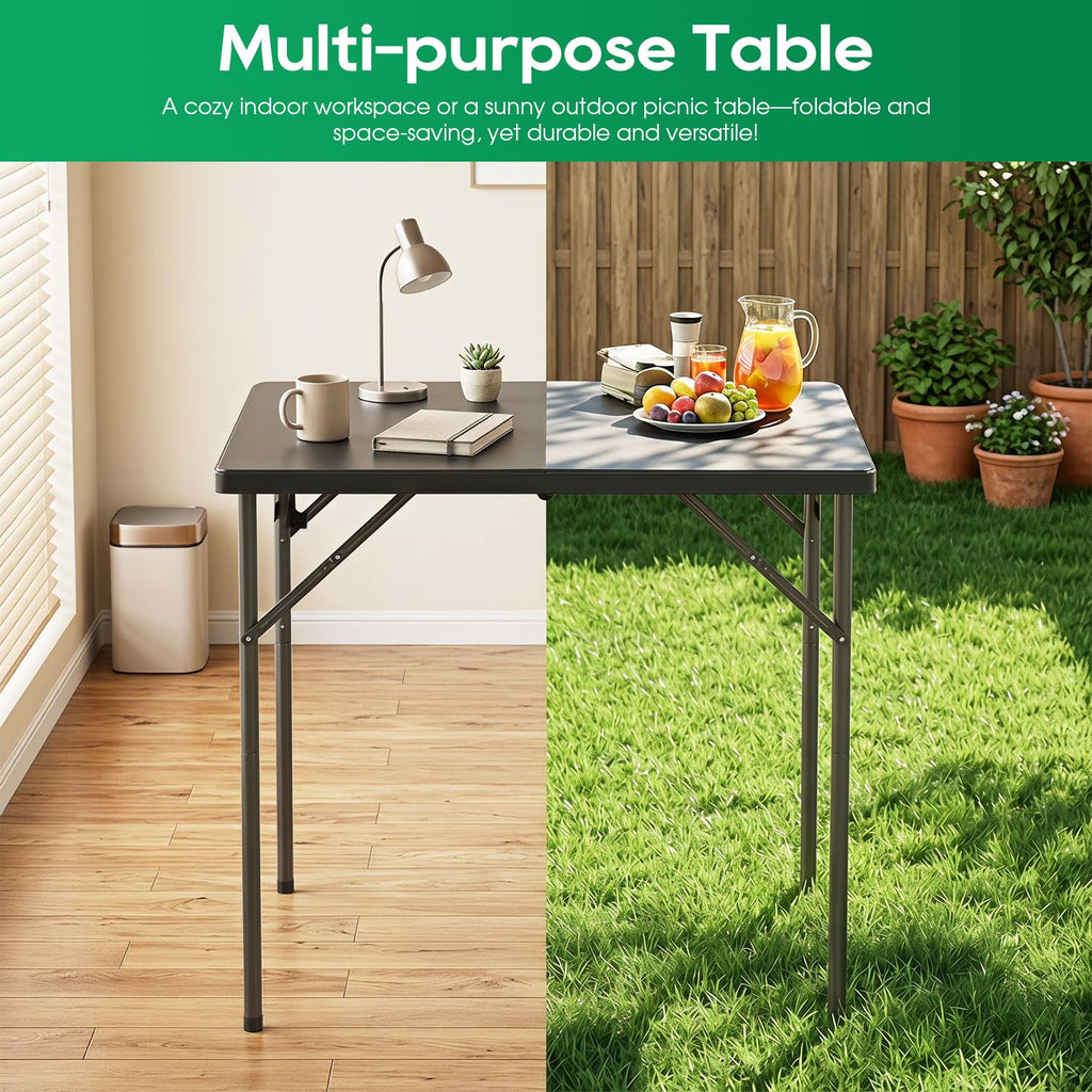34 Inch Black Folding Card Table Z51149