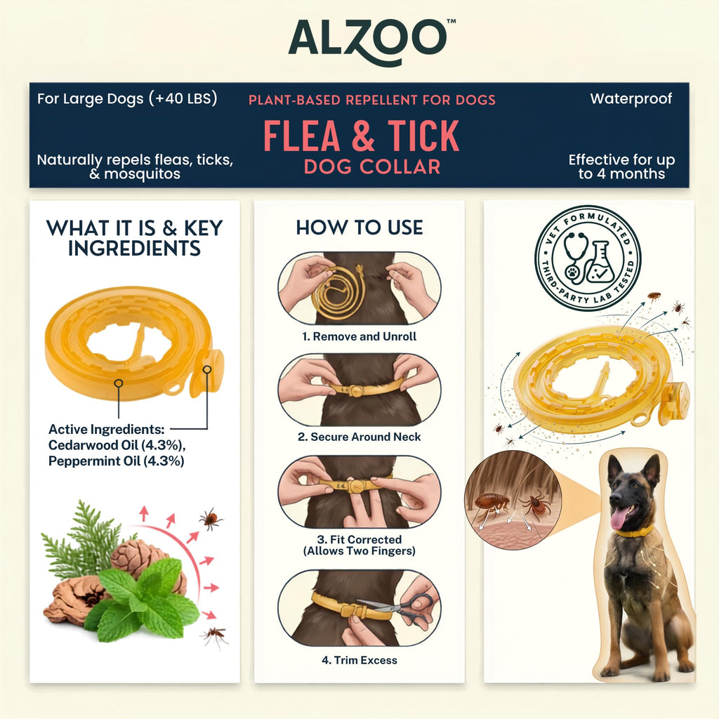 Plant Based Flea & Tick Dog Collar L221