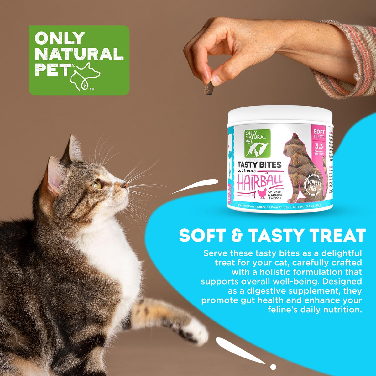 Chicken and Liver Flavor Soft Chews for Cats 60 Count G583