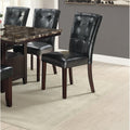 Black Faux Leather Dining Chairs Set of 2 X594787