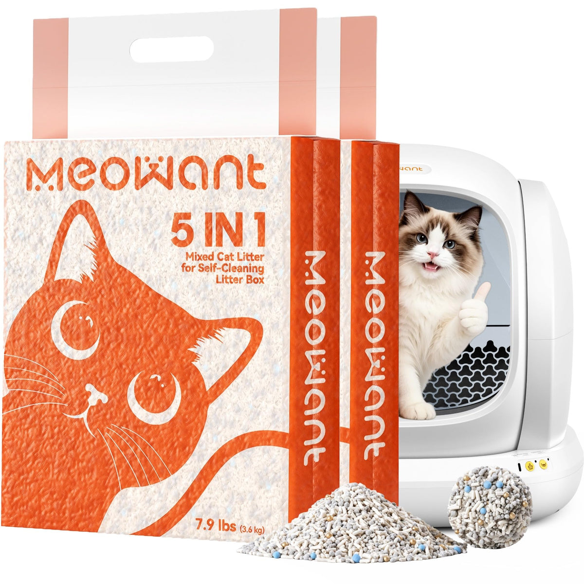 Mixed Fast Clumping Bentonite Tofu Cat Litter P863027