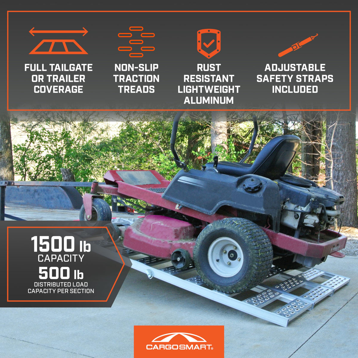 Aluminum Tri-Fold Ramp 1500 Lb Capacity F813685
